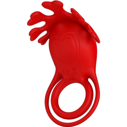 pretty love - ruben vibrator ring 7 vibrations silicone red D-236075