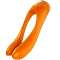 satisfyer - candy cane finger vibrator orange