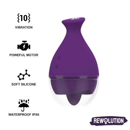 rewolution - rewolingo vibrador con lengua