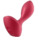 satisfyer - backdoor lover plug anal vibrador rojo