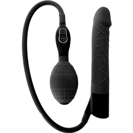 seven creations - black inflatable vibrator D-225070