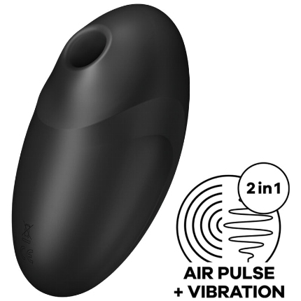 satisfyer - vulva lover 3 air pulse stimulator vibrator black D-232922