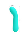 pretty love - faun rechargeable vibrator aqua green D-238719