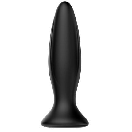 mr play - plug anal vibrador negro recargable