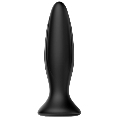 mr play - plug anal vibrador negro recargable