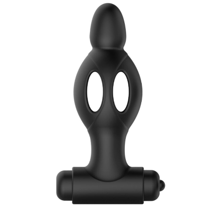 Plug Anal Mr Play Silli com Vibração Preto,D-226639