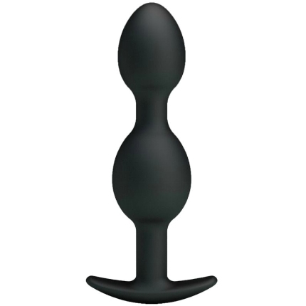 Plug Anal Pretty Love Balls Preto 12.5 cm,D-211807