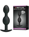 Plug Anal Pretty Love Balls Preto 12.5 cm,D-211807