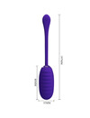 pretty love - kirk rechargeable vibrating egg purple D-238702