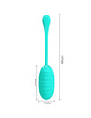 pretty love - kirk rechargeable vibrating egg aqua green D-238703