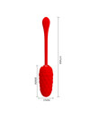 pretty love - vibrating egg with red rechargeable marine texture D-238711