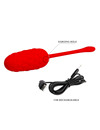 pretty love - vibrating egg with red rechargeable marine texture D-238711