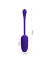 pretty love - vibrating egg with purple rechargeable marine texture D-238712