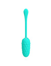 pretty love - vibrating egg with aqua green rechargeable marine texture D-238713