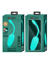 pretty love - vibrating egg with aqua green rechargeable marine texture D-238713