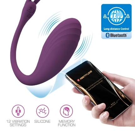 pretty love - catalina vibrator app remote control purple D-238728