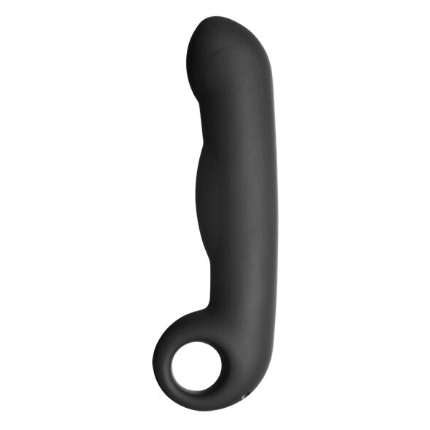 electrastim - ovid silicone negro dildo