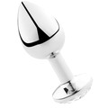 secretplay - plug anal aluminio transparente 7 cm