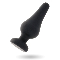 intense - anal plug pipo m silicone negro 11 cm