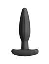 electrastim - silicone black rocker butt plug small D-227113