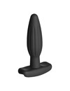 electrastim - silicone black rocker butt plug small D-227113