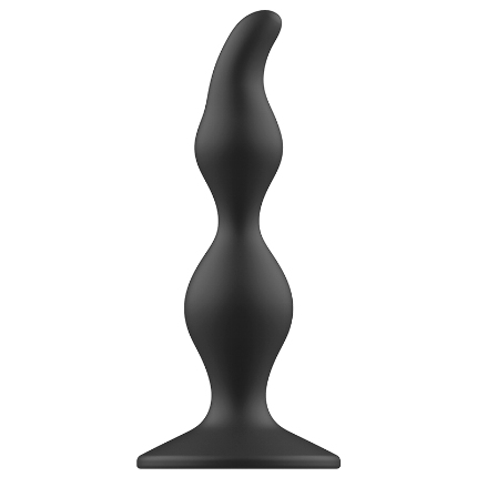 Plug Anal Addicted Toys Sexual Preto 12 cm,D-227615