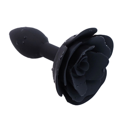 Plug Anal OhMama Fetish Rose Butt Preto,D-230113