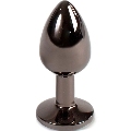 secretplay - gunmetal butt plug talla s 7 cm