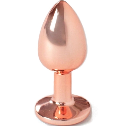 Plug Anal com Jóia Metal Secretplay 7 cm Rosa Ouro,D-234739