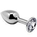 alive - anal pleasure mini plug metal blanco talla s