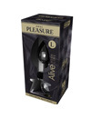 Plug Anal com Jóia Alive 9 cms Preto,D-237177