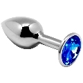 alive - anal pleasure mini plug metal azul talla s