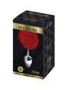 alive - anal pleasure plug smooth metal fluffy red size s D-237214