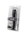 Dildo Realístico Get Real com Testículos Preto 25,5 cm,D-234570