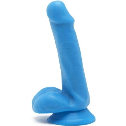 Dildo Realístico Get Real Happy Dick com Testículos Azul 12 cm,D-234586