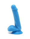 Dildo Realístico Get Real Happy Dick com Testículos Azul 12 cm,D-234586