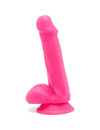 Dildo Realístico Get Real Happy Dick com Testículos Rosa 12 cm,D-234587