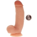 get real - dildo silicona 18 cm con testiculos natural