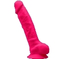 Dildo Realístico SileXD com Testículos Rosa 23 cm