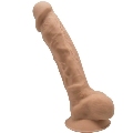 silexd - modelo 1 pene realistico silicona premium silexpan caramelo 17.5 cm