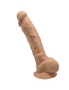 Dildo Realístico SileXD com Testículos Caramelo 17.5 cm,D-237235