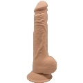 Dildo Realístico SileXD com Testículos Caramelo 24 cm