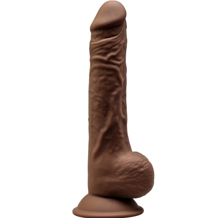 silexd - model 1 realistic penis premium silexpan silicone brown 24 cm D-237244