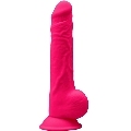 Dildo Realístico SileXD com Testículos Rosa 24 cm