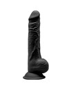 Dildo Realístico SileXD com Testículos Preto 24 cm,D-237246