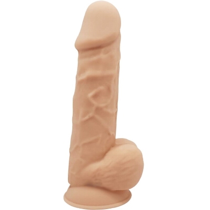 Dildo Realístico SileXD com Testículos Bege 21.5 cm,D-237247