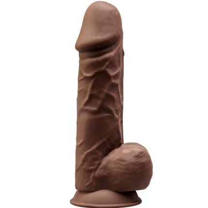 Dildo Realístico SileXD com Testículos Castanho 21.5 cm,D-237249