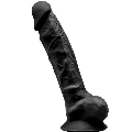 Dildo Realístico SileXD com Testículos Preto 20 cm