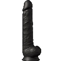 Dildo Realístico SileXD com Testículos Preto 38 cm