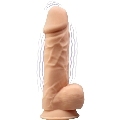 Dildo Realístico SileXD com Testículos Bege 21.5 cm